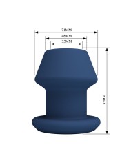 MR PLAY JACK PLUG ANAL HUECO SILICONA AZUL TALLA M