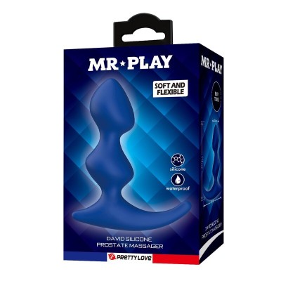 MR PLAY PLUG ANAL AZUL ERGONOMICO