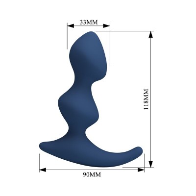MR PLAY PLUG ANAL AZUL ERGONOMICO