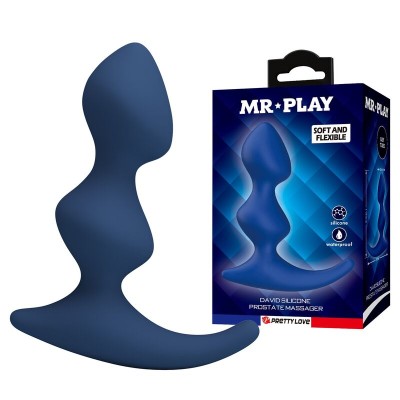MR PLAY PLUG ANAL AZUL ERGONOMICO