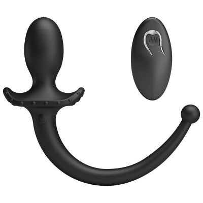 MR PLAY VIBRADOR ANAL Y PERINEAL CON CONTROL REMOTO INALAMBRICO NEGRO