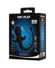 MR PLAY VIBRADOR ANAL Y PERINEAL CON CONTROL REMOTO INALAMBRICO NEGRO