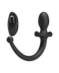 MR PLAY VIBRADOR ANAL Y PERINEAL CON CONTROL REMOTO INALAMBRICO NEGRO