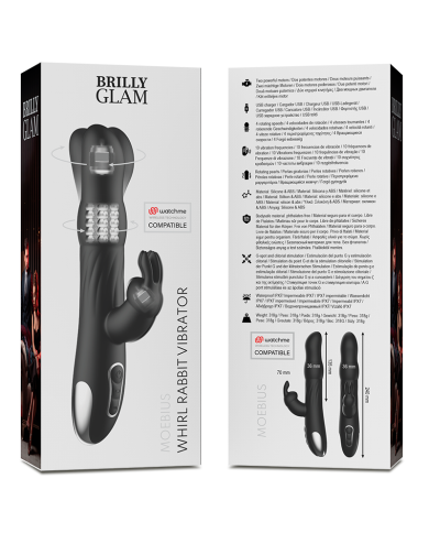 BRILLY GLAM MOEBIUS RABBIT VIBRATOR ROTATOR COMPATIBLE CON WATCHME WIRELESS TECHNOLOGY BRILLY GLAM MOEBIUS RABBIT VIBRATOR ROTATOR COMPATIBLE CON WATCHME WIRELESS TECHNOLOGY