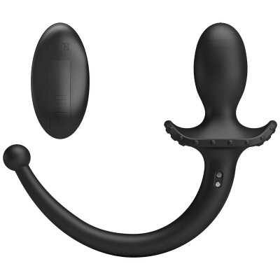 MR PLAY VIBRADOR ANAL Y PERINEAL CON CONTROL REMOTO INALAMBRICO NEGRO