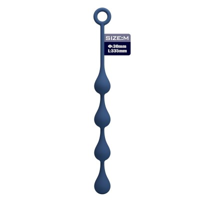 MR PLAY BOLAS ANALES SILICONA AZUL TALLA M 33 CM