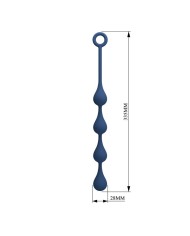 MR PLAY BOLAS ANALES SILICONA AZUL TALLA M 33 CM