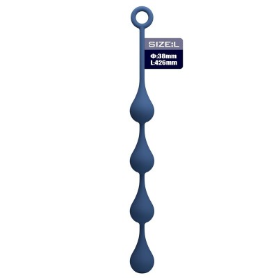 MR PLAY BOLAS ANALES SILICONA AZUL TALLA L 426 CM