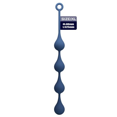 MR PLAY BOLAS ANALES SILICONA AZUL TALLA XL 525 CM