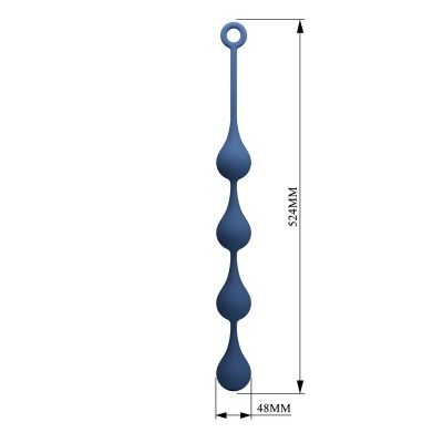 MR PLAY BOLAS ANALES SILICONA AZUL TALLA XL 525 CM