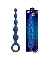 MR PLAY BOLAS ANALES Y PLUG ANAL SILICONA AZUL 204 CM