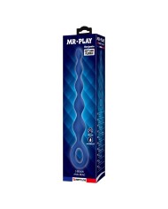 MR PLAY BOLAS ANALES Y PLUG ANAL SILICONA AZUL 204 CM