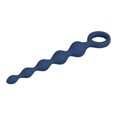 MR PLAY BOLAS ANALES Y PLUG ANAL SILICONA AZUL 204 CM