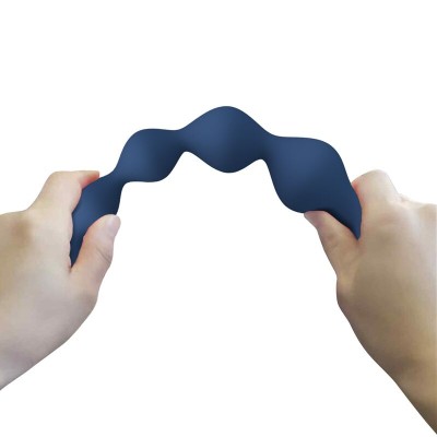 MR PLAY BOLAS ANALES Y PLUG ANAL SILICONA AZUL 204 CM