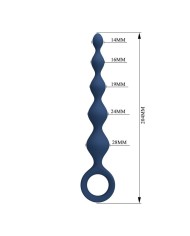 MR PLAY BOLAS ANALES Y PLUG ANAL SILICONA AZUL 204 CM