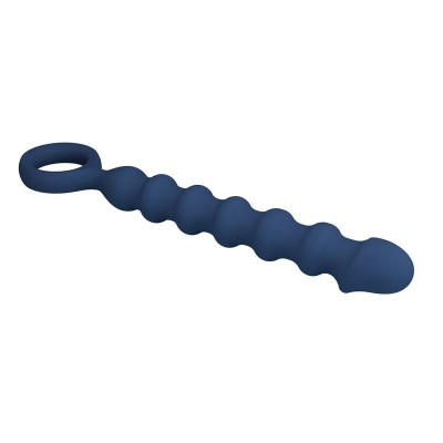 MR PLAY BOLAS ANALES Y PLUG ANAL SILICONA AZUL O 34 CM 285 CM