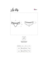 LIVCO CORSETTI FASHION LOVE STORY LC 90679 PANTY CROTCHLESS NEGRO L XL