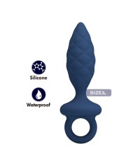 MR PLAY PLUG ANAL TEXTURIZADO CON ANILLA AZUL L