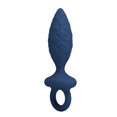 MR PLAY PLUG ANAL TEXTURIZADO CON ANILLA AZUL L