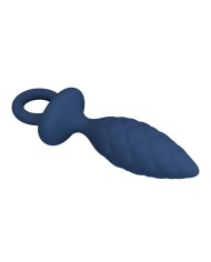 MR PLAY PLUG ANAL TEXTURIZADO CON ANILLA AZUL L