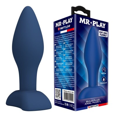 MR PLAY PLUG ANAL CONICO SILICONA AZUL L