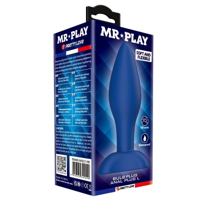 MR PLAY PLUG ANAL CONICO SILICONA AZUL L