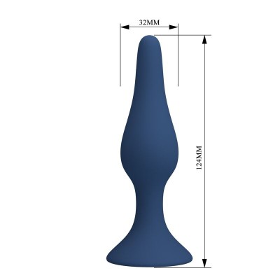 MR PLAY PLUG ANAL SLIM SILICONA AZUL L