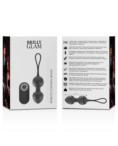 BRILLY GLAM VIBRATING KEGEL BEADS CONTROL REMOTO BRILLY GLAM VIBRATING KEGEL BEADS CONTROL REMOTO
