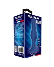 MR PLAY PLUG ANAL SILICONA AZUL SLIM TALLA S