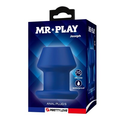 MR PLAY JACK PLUG ANAL HUECO SILICONA AZUL TALLA S
