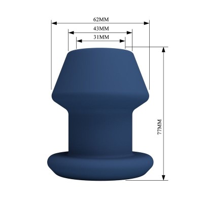 MR PLAY JACK PLUG ANAL HUECO SILICONA AZUL TALLA S