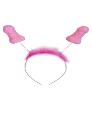 DIABLO PICANTE 6 UDS ANTENAS PITO ROSA PURPURINA