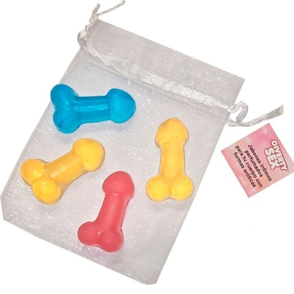 DIABLO PICANTE 4 MINI JABONES PERFUMADOS FORMA PENE