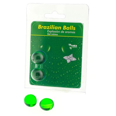 TALOKA BRAZILIAN BALLS GEL INTIMO MENTA 2 BOLAS