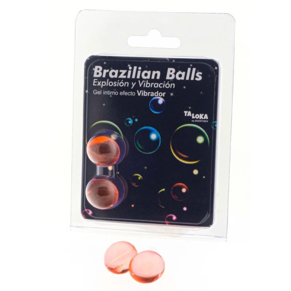 TALOKA BRAZILIAN BALLS GEL EXCITANTE EFECTO VIBRACION 2 BOLAS