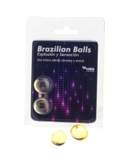 TALOKA BRAZILIAN BALLS GEL EXCITANTE EFECTO VIBRACION Y SHOCK 2 BOLAS