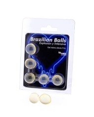 TALOKA BRAZILIAN BALLS GEL EXCITANTE EFECTO FRIO Y VIBRACION 5 BOLAS