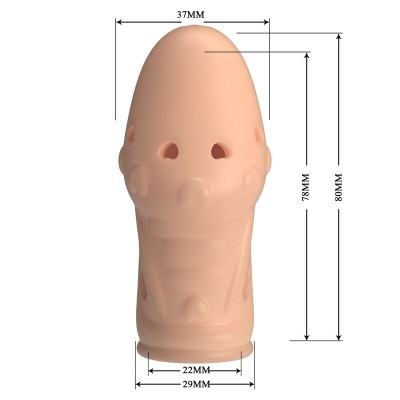 PRETTY LOVE SOCKER FUNDA PARA PENE TEXTURIZADA COLOR NATURAL