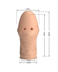 PRETTY LOVE SOCKER FUNDA PARA PENE TEXTURIZADA COLOR NATURAL