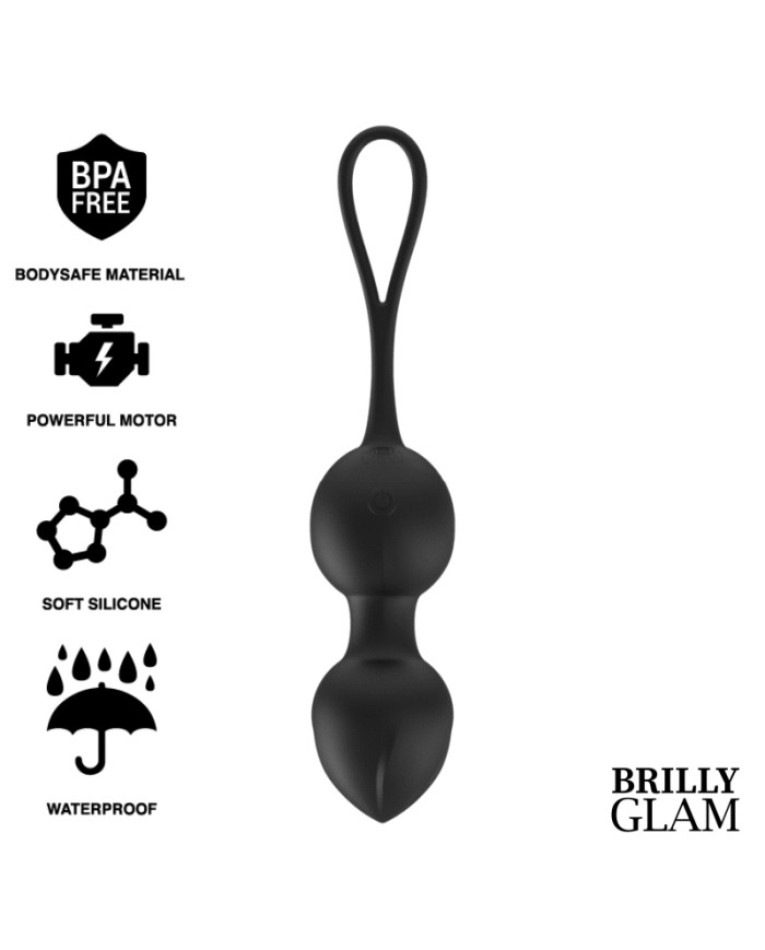 BRILLY GLAM VIBRATING KEGEL BEADS CONTROL REMOTO