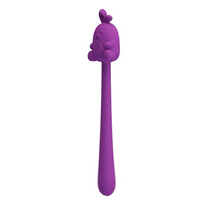 PRETTY LOVE VIBRADOR FLEXIBLE CUTE BUNNY FLIRTING STICK RECARGABLE USB MORADO