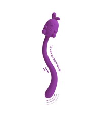 PRETTY LOVE VIBRADOR FLEXIBLE CUTE BUNNY FLIRTING STICK RECARGABLE USB MORADO