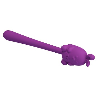 PRETTY LOVE VIBRADOR FLEXIBLE CUTE BUNNY FLIRTING STICK RECARGABLE USB MORADO