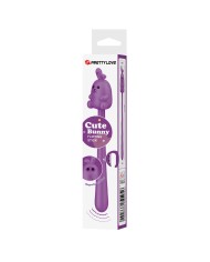 PRETTY LOVE VIBRADOR FLEXIBLE CUTE BUNNY FLIRTING STICK RECARGABLE USB MORADO