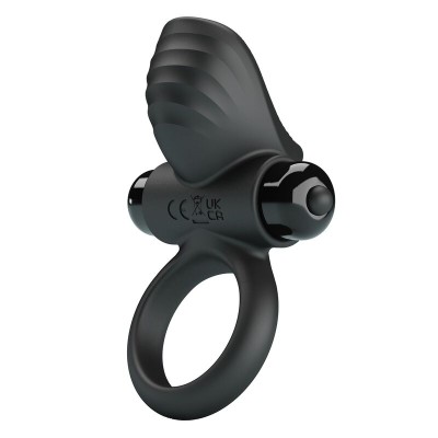 PRETTY LOVE ANILLO VIBRADOR PARA PENE ADRIEN 10 FUNCIONES NEGRO