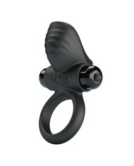 PRETTY LOVE ANILLO VIBRADOR PARA PENE ADRIEN 10 FUNCIONES NEGRO