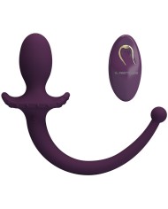 PRETTY LOVE LIOEA PLUG ANAL CON COLA VIBRADOR 12 FUNCIONES COLOR MORADO CONTROL REMOTO