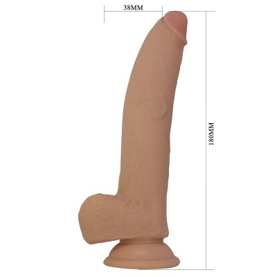 PRETTY LOVE ELLCUMENT DILDO REALISTICO FLEXIBLE 18 CM O 45 CM TPE COLOR NATURAL