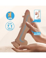 PRETTY LOVE ELLCUMENT DILDO REALISTICO FLEXIBLE 18 CM O 45 CM TPE COLOR NATURAL