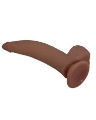 PRETTY LOVE CUTHBERT DILDO REALISTICO FLEXIBLE 20 CM O 5 CM TPE MARRON